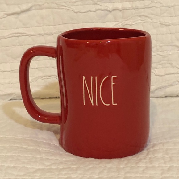 🆕NWT Rae Dunn 2 Mug Set—Red Nice & Naughty - Picture 3 of 7